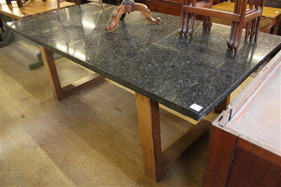 Very heavy granite topped table